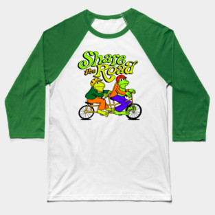 Share the Road Frog and Toad Baseball T-Shirt