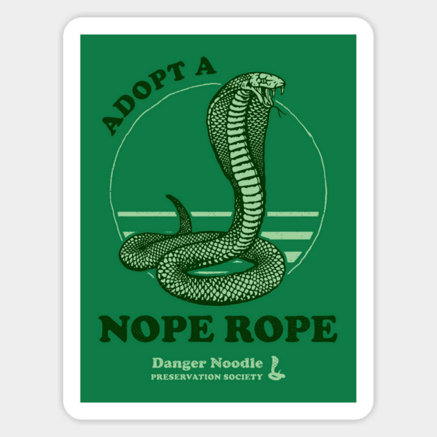 Adopt A Nope Rope Sticker by dumbshirts