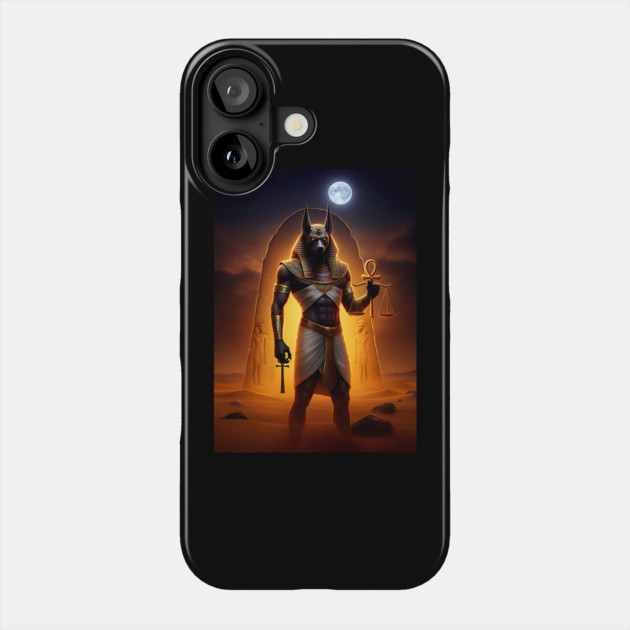 Anubis - Guardian of the Underworld - Egyptian god Phone Case by UrbanLifeApparel