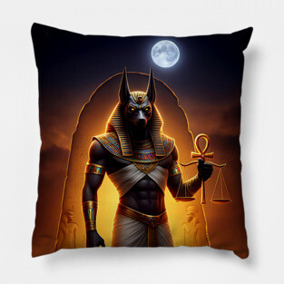 Anubis - Guardian of the Underworld - Egyptian god Pillow