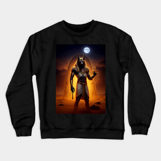 Anubis - Guardian of the Underworld - Egyptian god Crewneck Sweatshirt