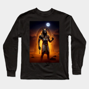 Anubis - Guardian of the Underworld - Egyptian god Long Sleeve T-Shirt