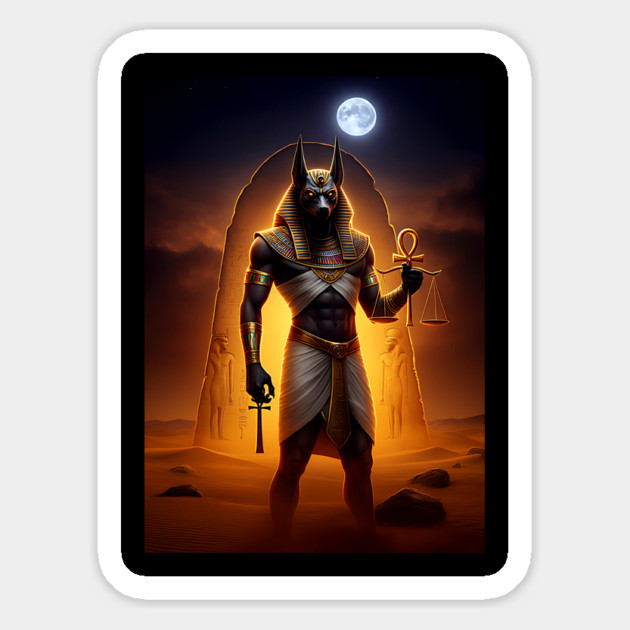 Anubis - Guardian of the Underworld - Egyptian god Magnet by UrbanLifeApparel