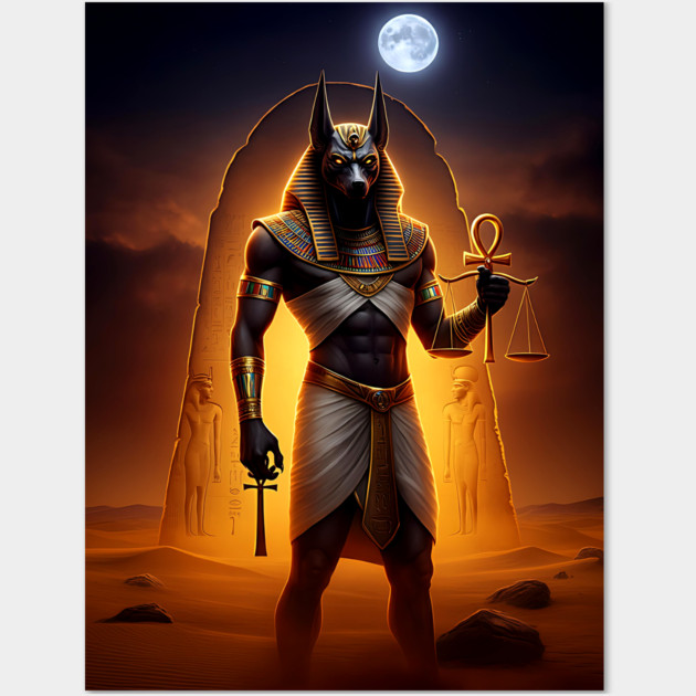 Anubis - Guardian of the Underworld - Egyptian god Wall Art by UrbanLifeApparel