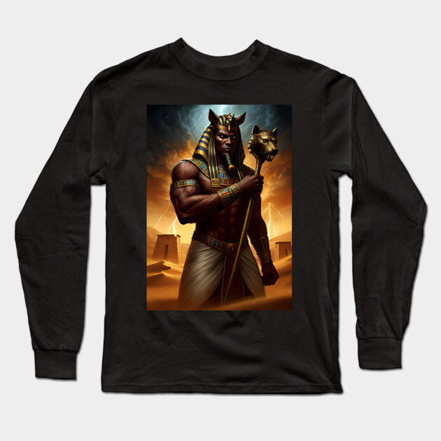 Set - God of Chaos - Egyptian god Long Sleeve T-Shirt by UrbanLifeApparel