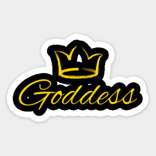 Goddess, Black Queen, Black Woman, African American Woman. Sticker