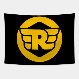 Simple Yellow Royal Enfield Motorcycles Tapestry