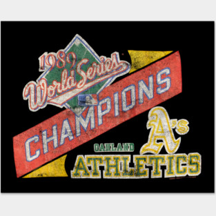 VINTAGE CHAMPION MLB OAKLAND ATHLETICS Posters and Art