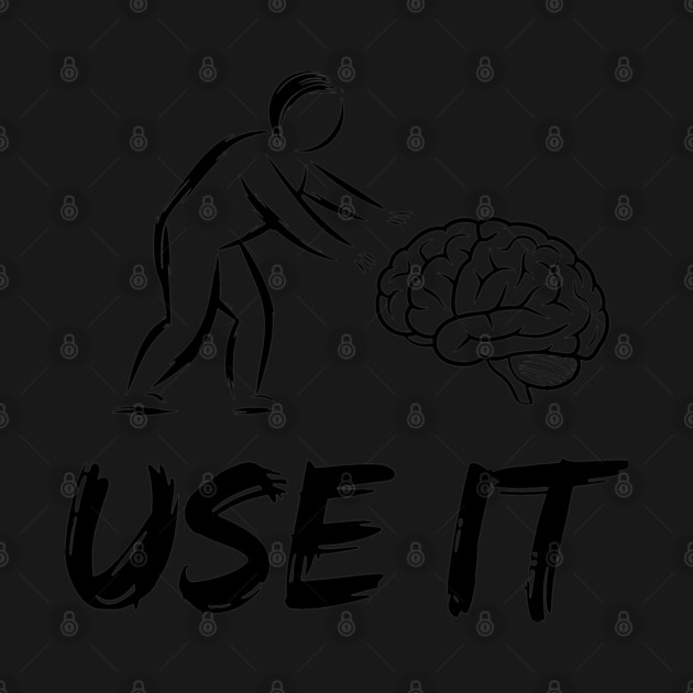 Use Your Brain Sarcastic Motivational Humor by Anticorporati