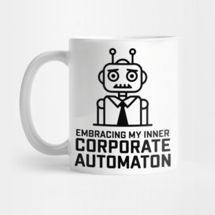 Corporate Automation Work Culture Sarcasm Frustration Mug