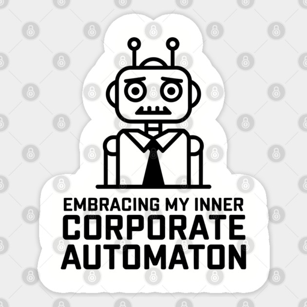 Corporate Automation Work Culture Sarcasm Frustration Sticker by Anticorporati