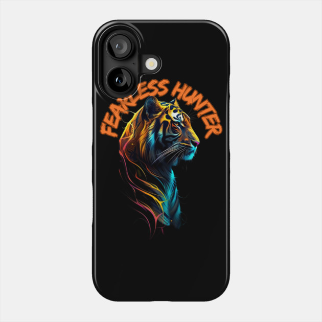 Fearless Hunter Tiger Shirt - Bold Wildlife Design Phone Case by Urbanprint