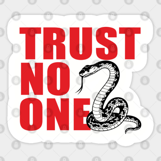 Trust No One Cynical Anti Social Attitude Sticker by Anticorporati