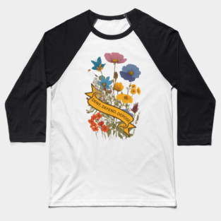 Deny Defend Depose pretty Floral design Baseball T-Shirt