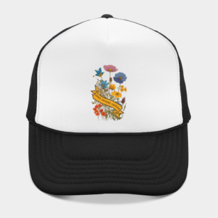 Deny Defend Depose pretty Floral design Hat