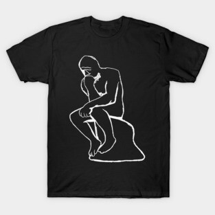 Rodin - The Thinker (raw sketch) T-Shirt