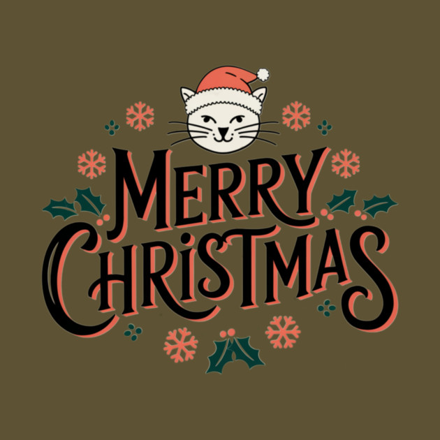Merry Christmas Cat by Pete the Cat Guy