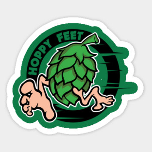 Happy Feet Hoppy Feet, HopHead design Magnet