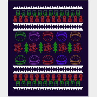 Spongebob Ugly Sweater Posters and Art