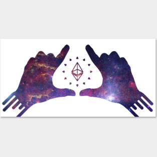 Ethereum Abstract Art Triangle Posters and Art