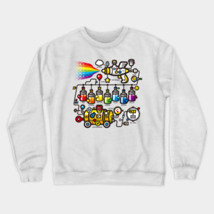 RAINBOW SPLASH Crewneck Sweatshirt