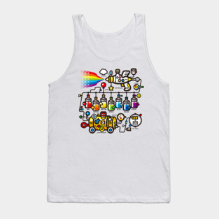 RAINBOW SPLASH Tank Top