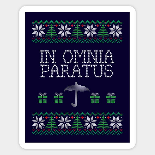 In Omnia Paratus Christmas Sweater Magnet by Stars Hollow Mercantile
