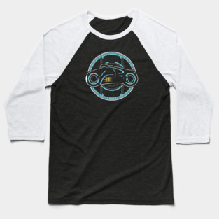 Light Cycle Blue Baseball T-Shirt