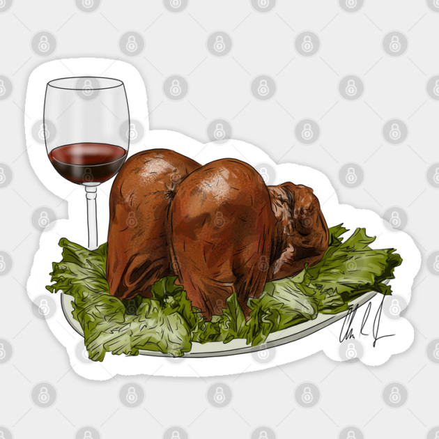 Norbit: Turkey Ass Sticker by 51Deesigns