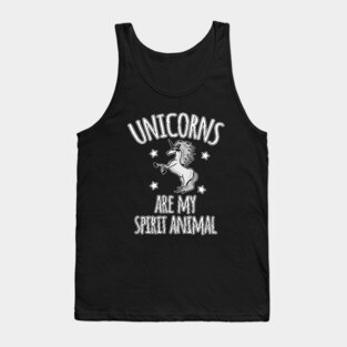 Unicorns are my spirit animal Tank Top