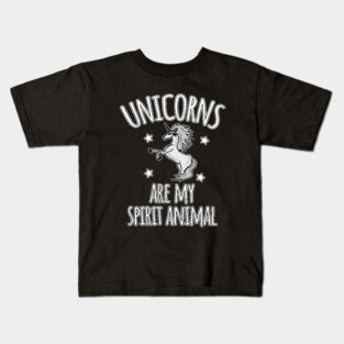 Unicorns are my spirit animal Kids T-Shirt