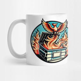 Phoenix Rising from the Dumpster Fire Mug