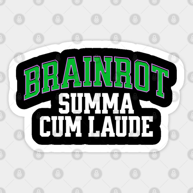 BRAINROT Brain Rot, The Word of the Year design Sticker by Luxinda