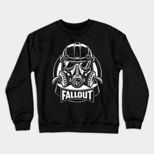 Fallout Hemlet White illustration Crewneck Sweatshirt