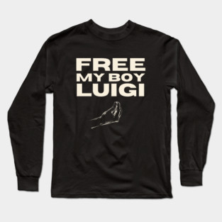 Free My Boy Luigi Long Sleeve T-Shirt