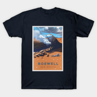 Roswell Travel Poster T-Shirt
