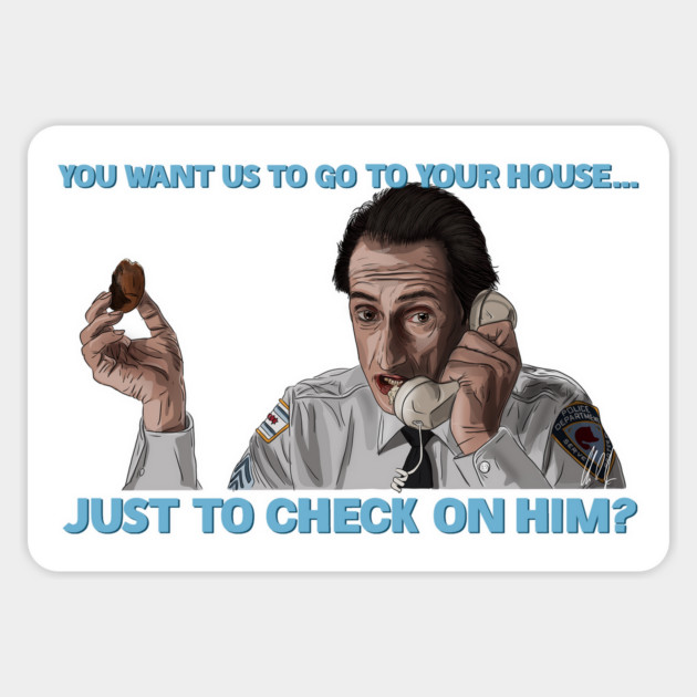Home Alone: Just to Check on Him? Magnet by 51Deesigns