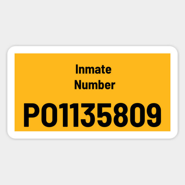 Trump Inmate Number PO1135809 Magnet by FirstClassQueen