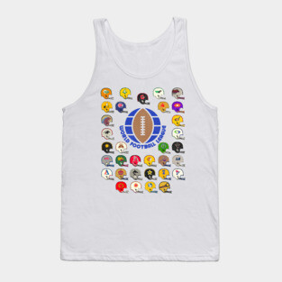 World Football League Defunct Team Helmets Tank Top