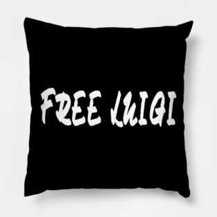 Free Luigi - White Pillow