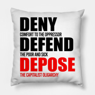 Deny Defend Depose Pillow