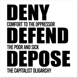 Deny Defend Depose Posters and Art