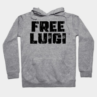 Free Luigi (Black Text) Hoodie
