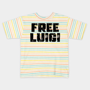 Free Luigi (Black Text) Kids T-Shirt