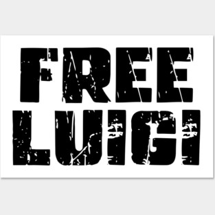 Free Luigi (Black Text) Posters and Art