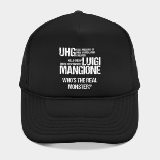 Luigi Mangione (White Text) Hat