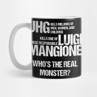 Luigi Mangione (White Text) Mug