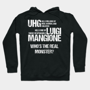 Luigi Mangione (White Text) Hoodie
