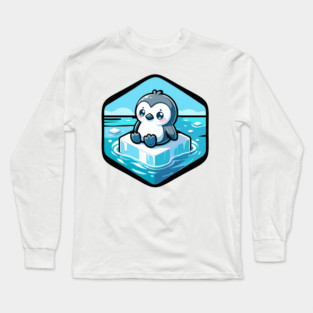Melting Penguin Long Sleeve T-Shirt