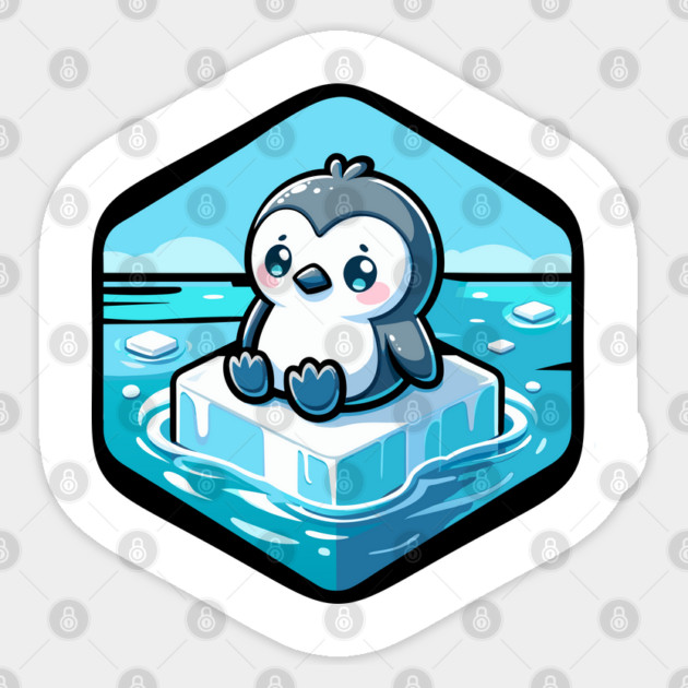 Melting Penguin Sticker by TurnEffect
